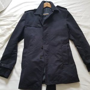 Battisti Navy Trench Coat Wool Lined (50 eu / 38 R)